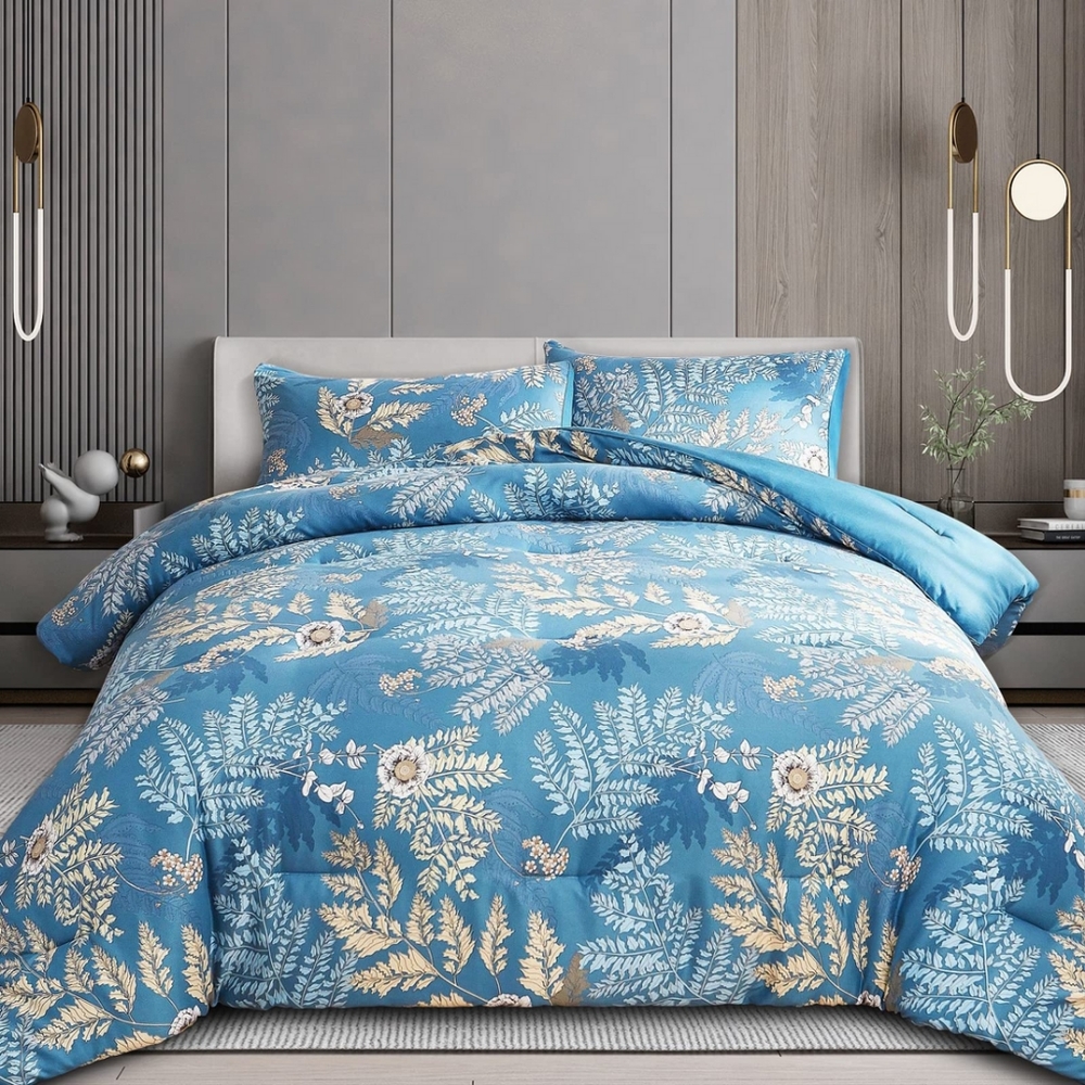 Comforter Set -3 Pieces Bedding Set - Queen Size Comforter with 2 Queen Pillow
